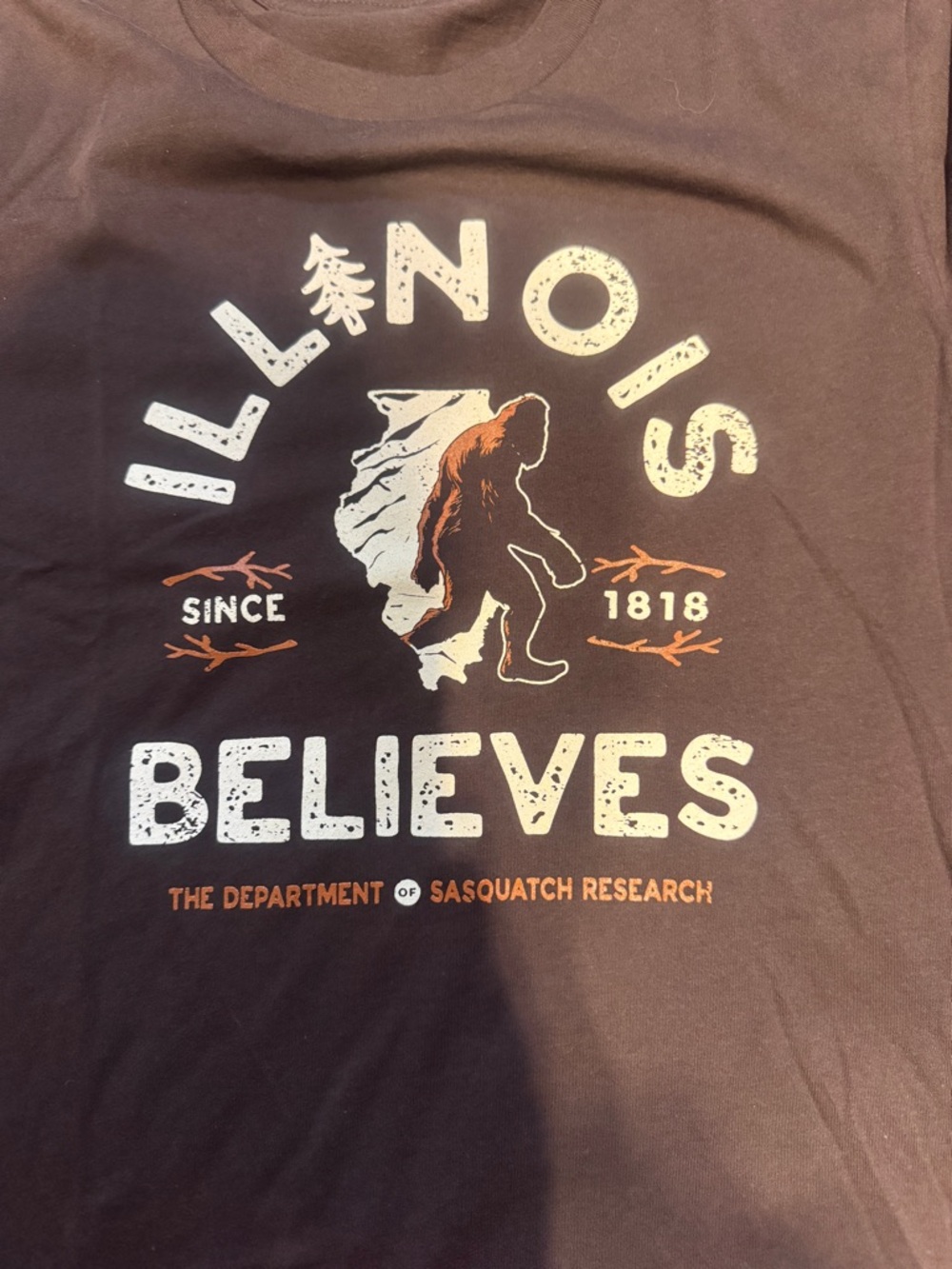 Believe Sasquatch Graphic Tee - Brown